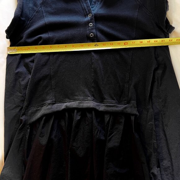 ANTHROPOLOGIE x DAILY PRACTICE Offsides Mini Dress Black Polo Large - Picture 8 of 9